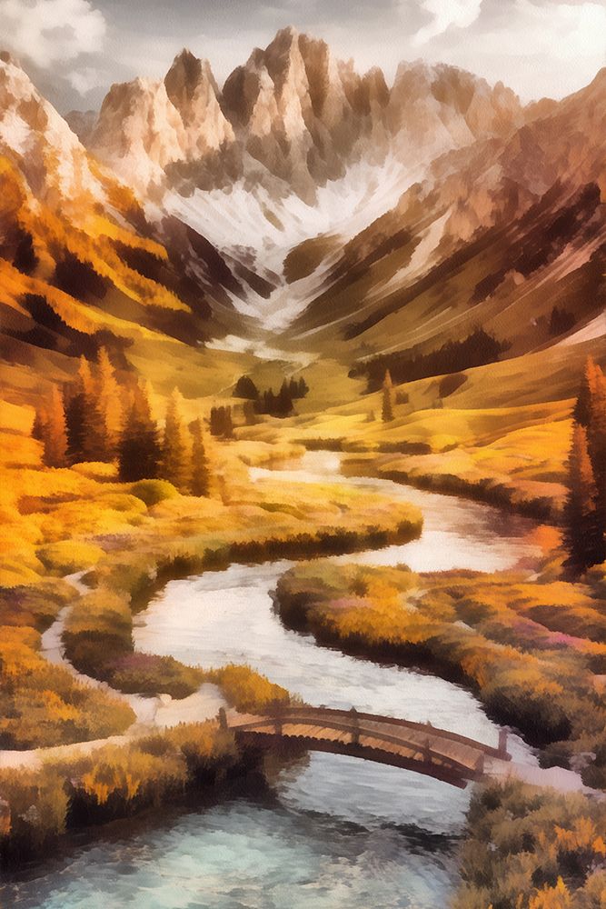 Mountain Fantasy II art print by Vanessa Knight for $57.95 CAD