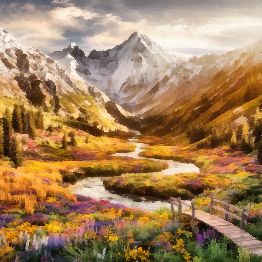 Mountain Fantasy VI art print by Vanessa Knight for $57.95 CAD