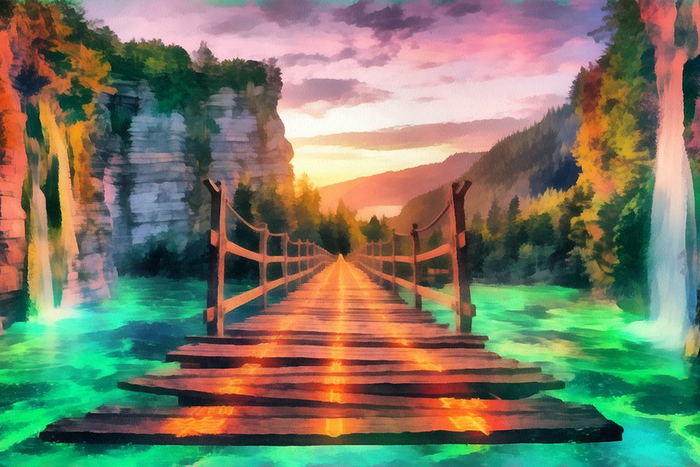Lake Fantasy I art print by Vanessa Knight for $57.95 CAD