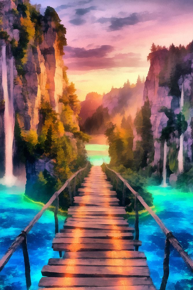 Lake Fantasy II art print by Vanessa Knight for $57.95 CAD