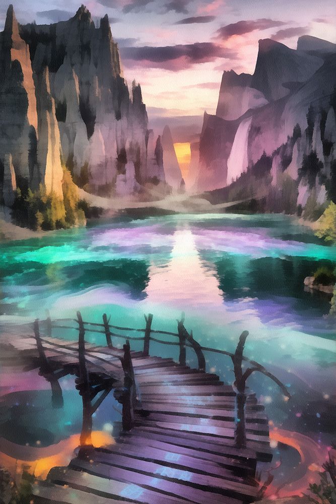 Lake Fantasy III art print by Vanessa Knight for $57.95 CAD
