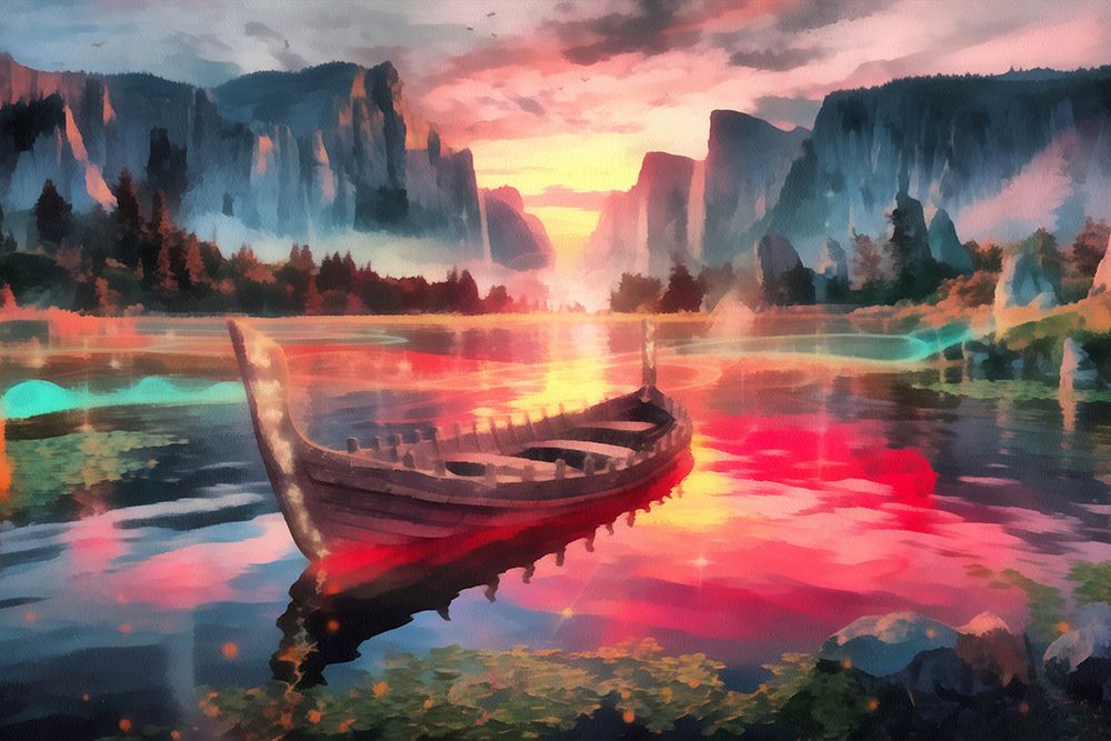 Lake Fantasy IV art print by Vanessa Knight for $57.95 CAD