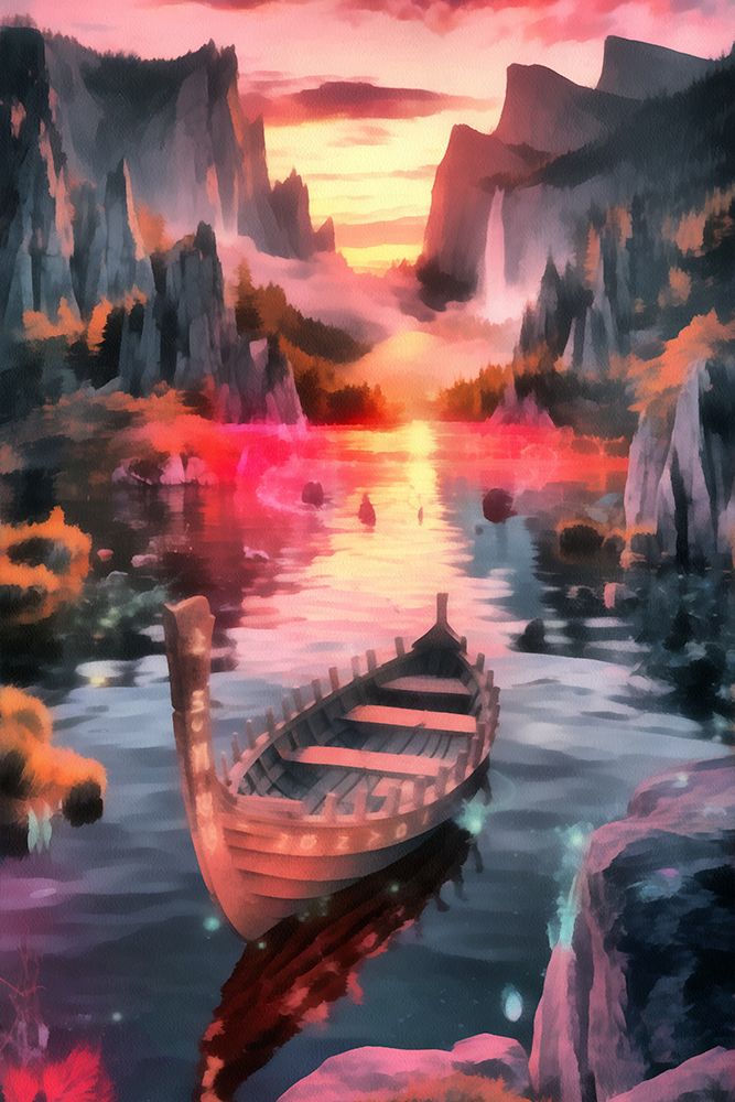 Lake Fantasy VI art print by Vanessa Knight for $57.95 CAD