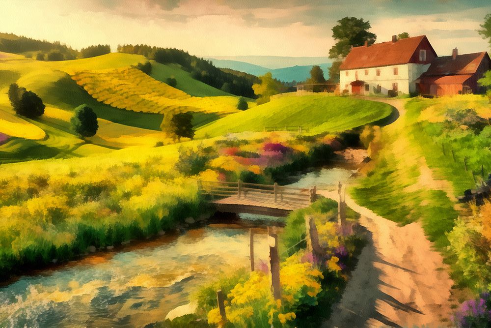 Farm Fantasy I art print by Vanessa Knight for $57.95 CAD