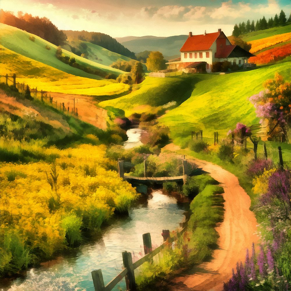 Farm Fantasy II art print by Vanessa Knight for $57.95 CAD