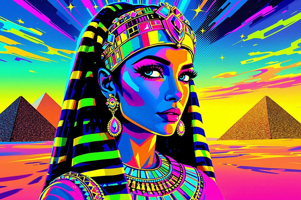 Cleopatra Pop Art I art print by Vanessa Knight for $57.95 CAD