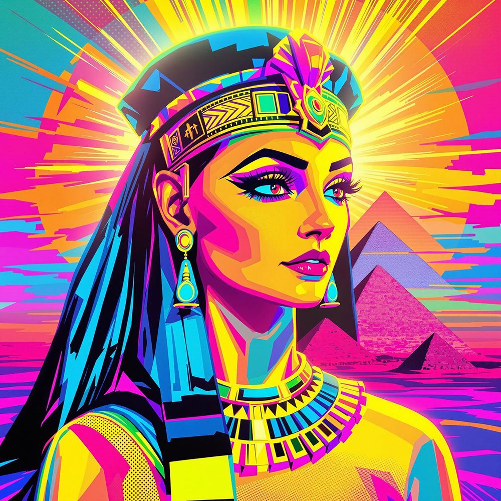 Cleopatra Pop Art III art print by Vanessa Knight for $57.95 CAD