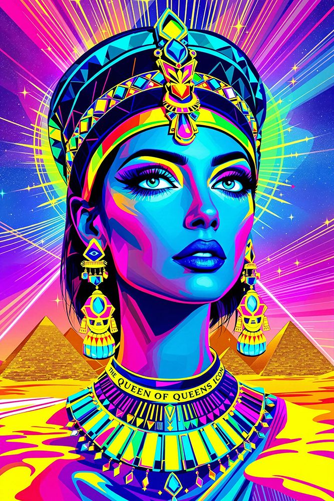 Cleopatra Pop Art IV art print by Vanessa Knight for $57.95 CAD