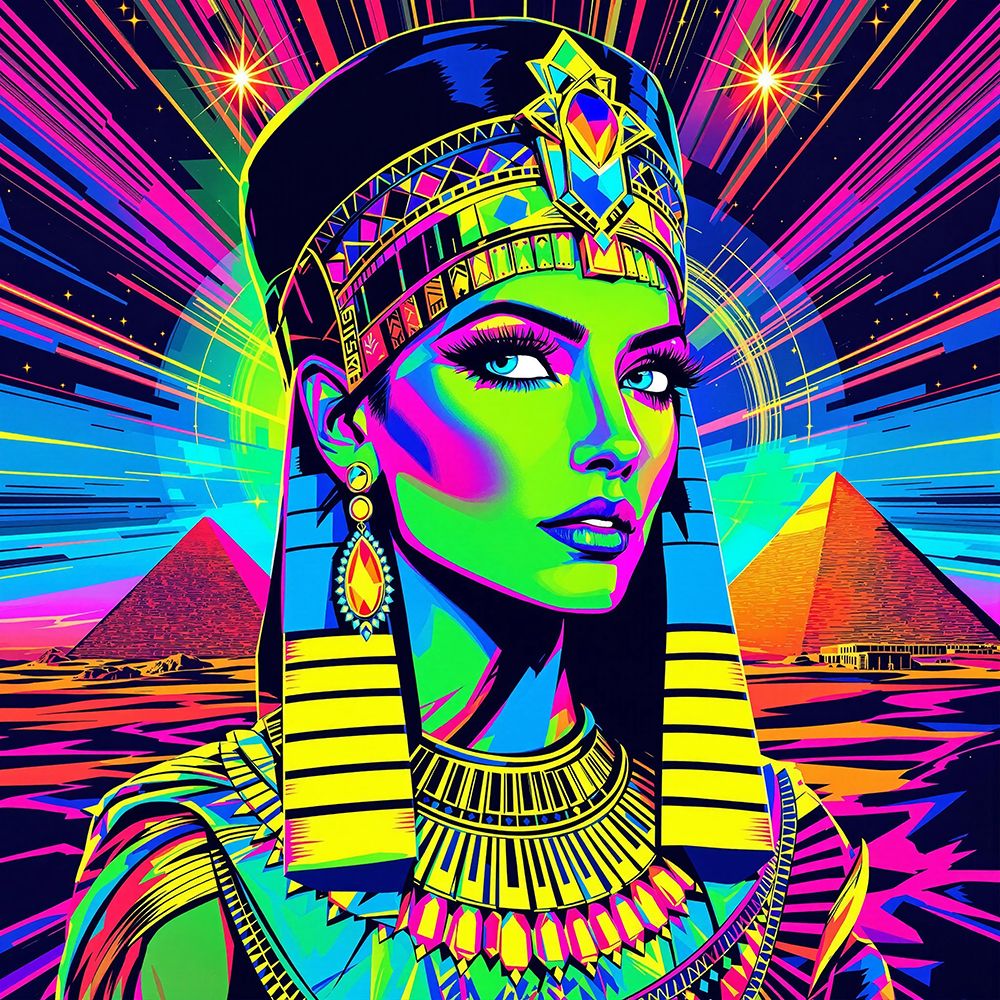 Cleopatra Pop Art VI art print by Vanessa Knight for $57.95 CAD