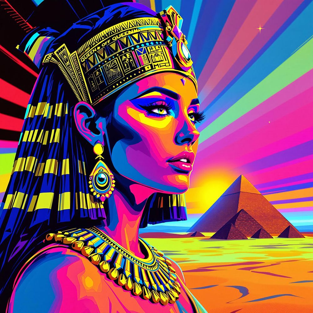 Cleopatra Pop Art IX art print by Vanessa Knight for $57.95 CAD