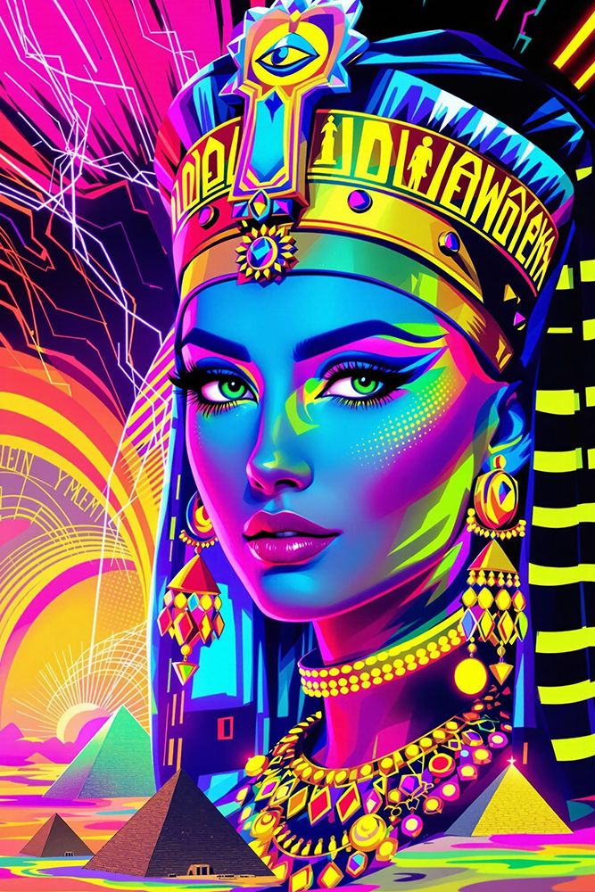 Cleopatra Pop Art XI art print by Vanessa Knight for $57.95 CAD