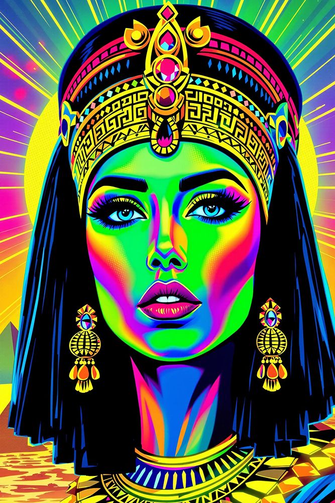 Cleopatra Pop Art XIV art print by Vanessa Knight for $57.95 CAD
