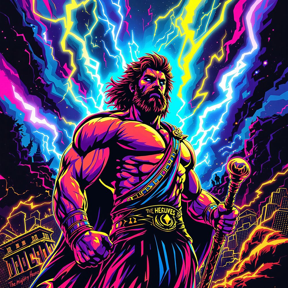 Hercules Pop Art IV art print by Vanessa Knight for $57.95 CAD