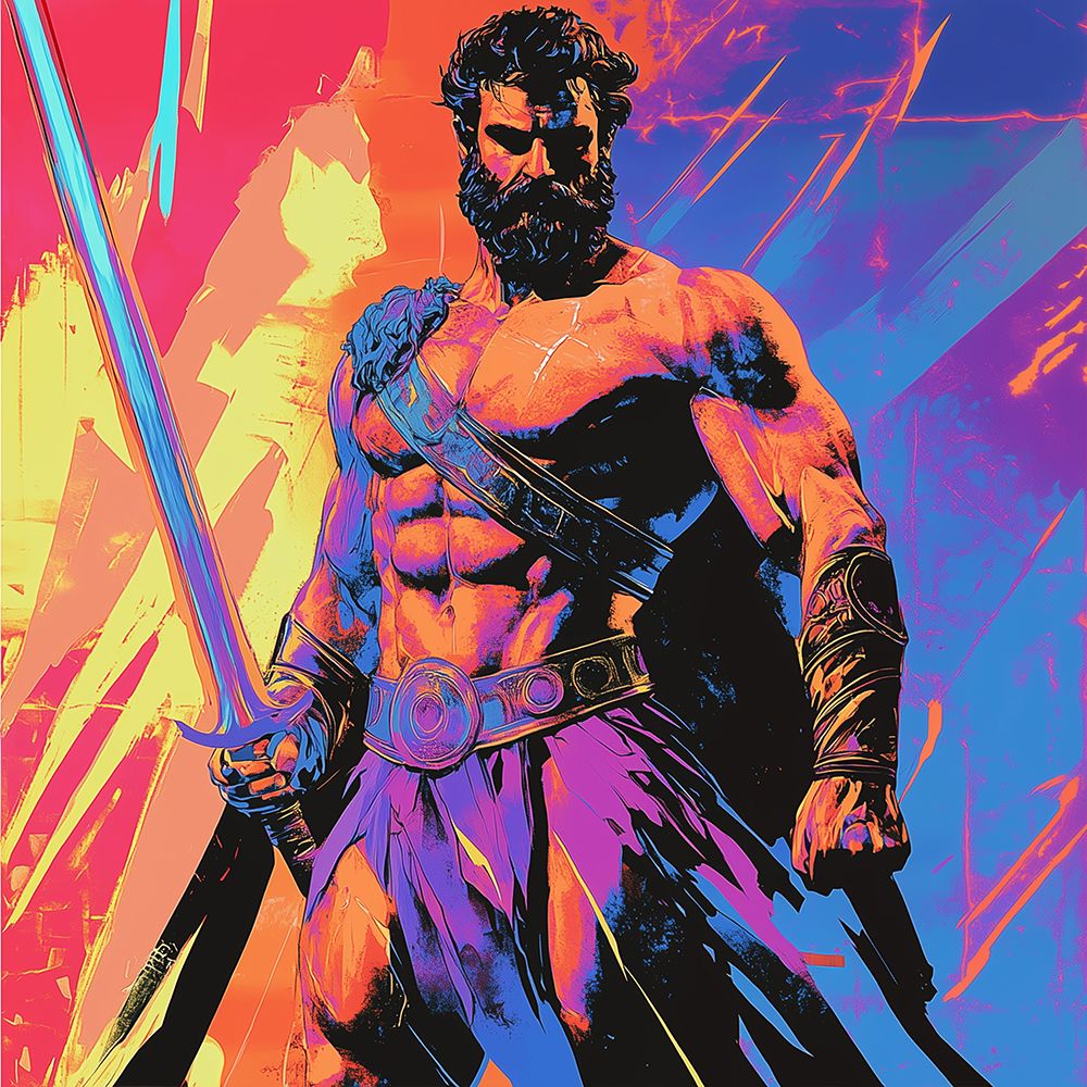 Hercules Pop Art XIV art print by Vanessa Knight for $57.95 CAD
