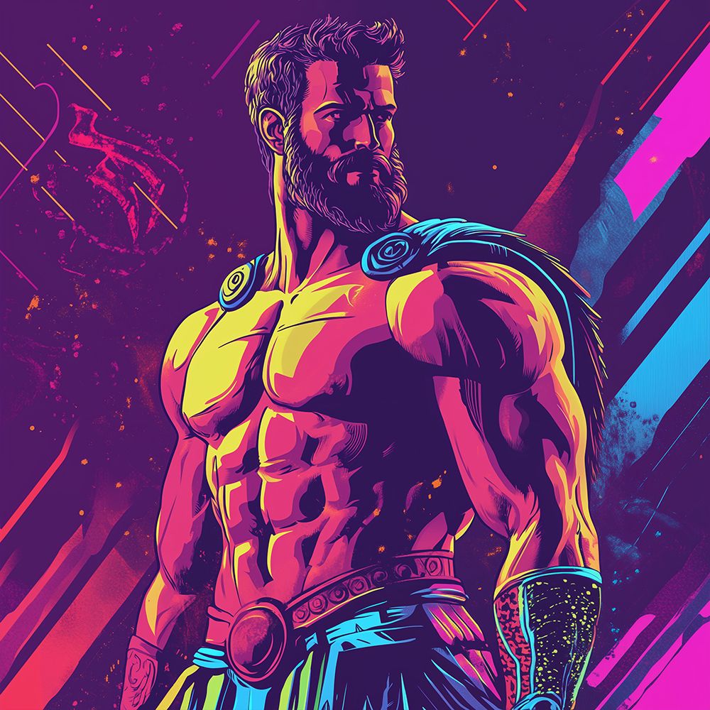 Hercules Pop Art XVII art print by Vanessa Knight for $57.95 CAD