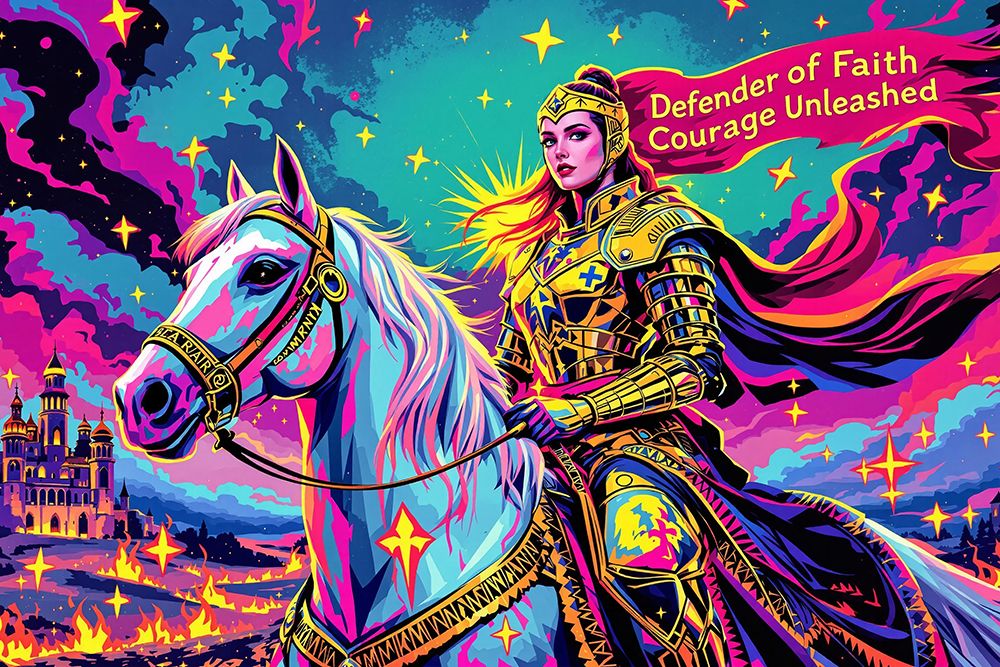 Joan of Arc Pop Art I art print by Vanessa Knight for $57.95 CAD
