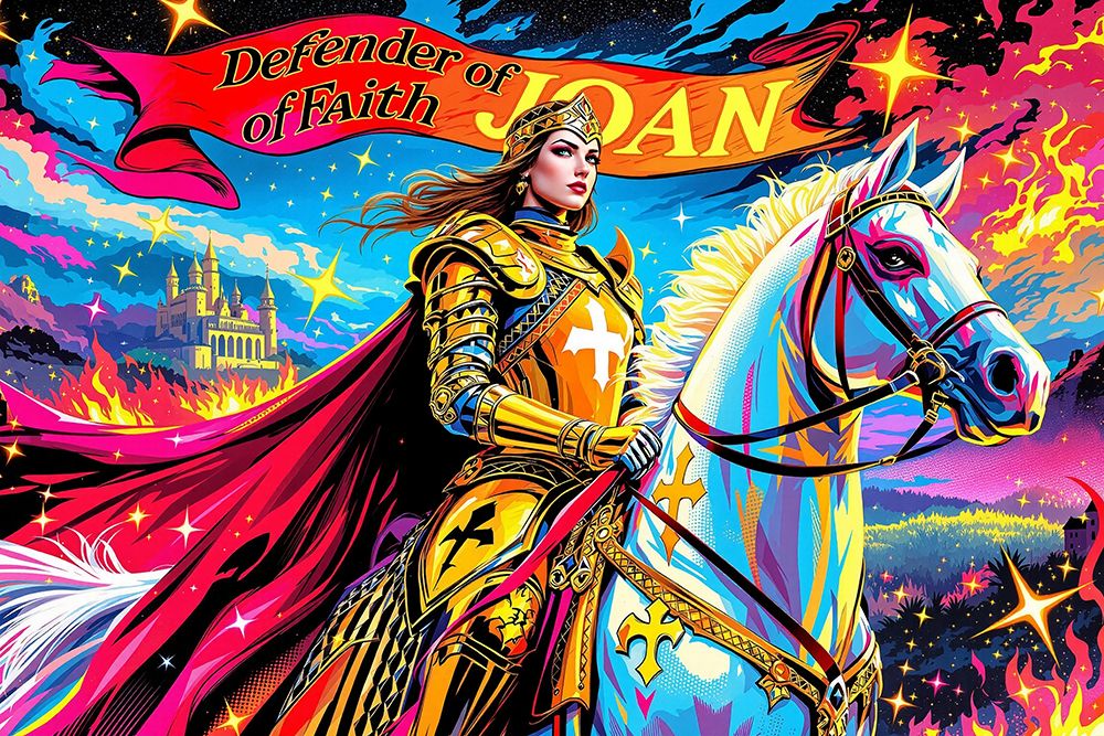 Joan of Arc Pop Art II art print by Vanessa Knight for $57.95 CAD