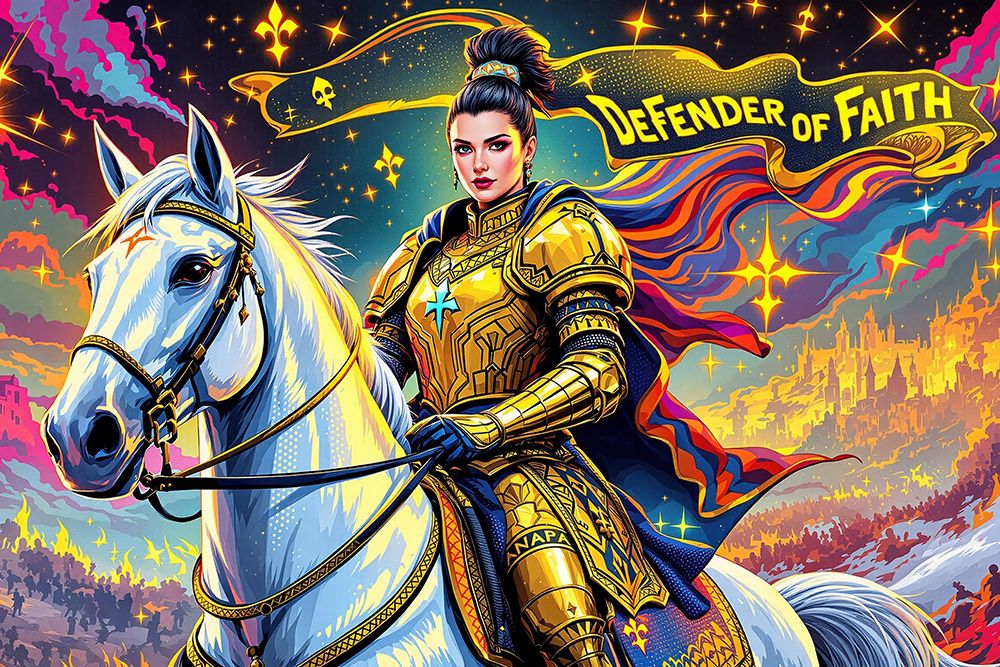 Joan of Arc Pop Art III art print by Vanessa Knight for $57.95 CAD