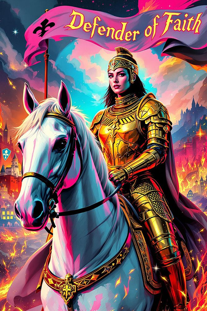 Joan of Arc Pop Art IV art print by Vanessa Knight for $57.95 CAD