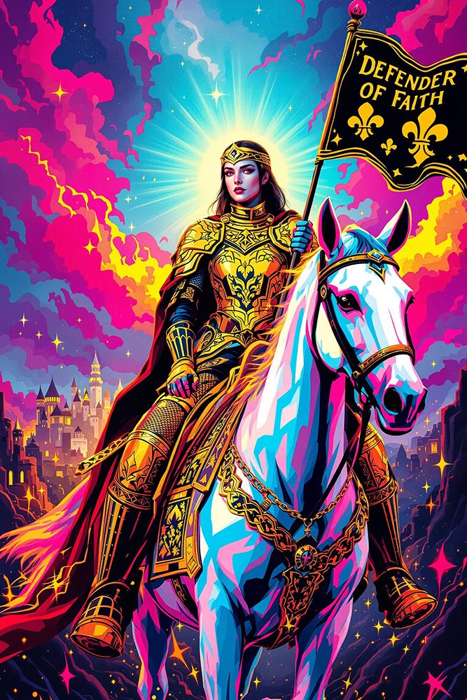 Joan of Arc Pop Art VI art print by Vanessa Knight for $57.95 CAD