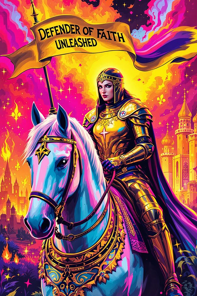 Joan of Arc Pop Art VII art print by Vanessa Knight for $57.95 CAD
