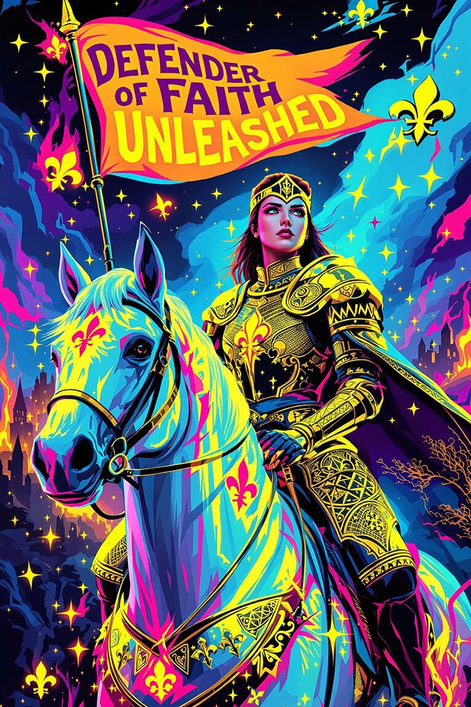 Joan of Arc Pop Art VIII art print by Vanessa Knight for $57.95 CAD