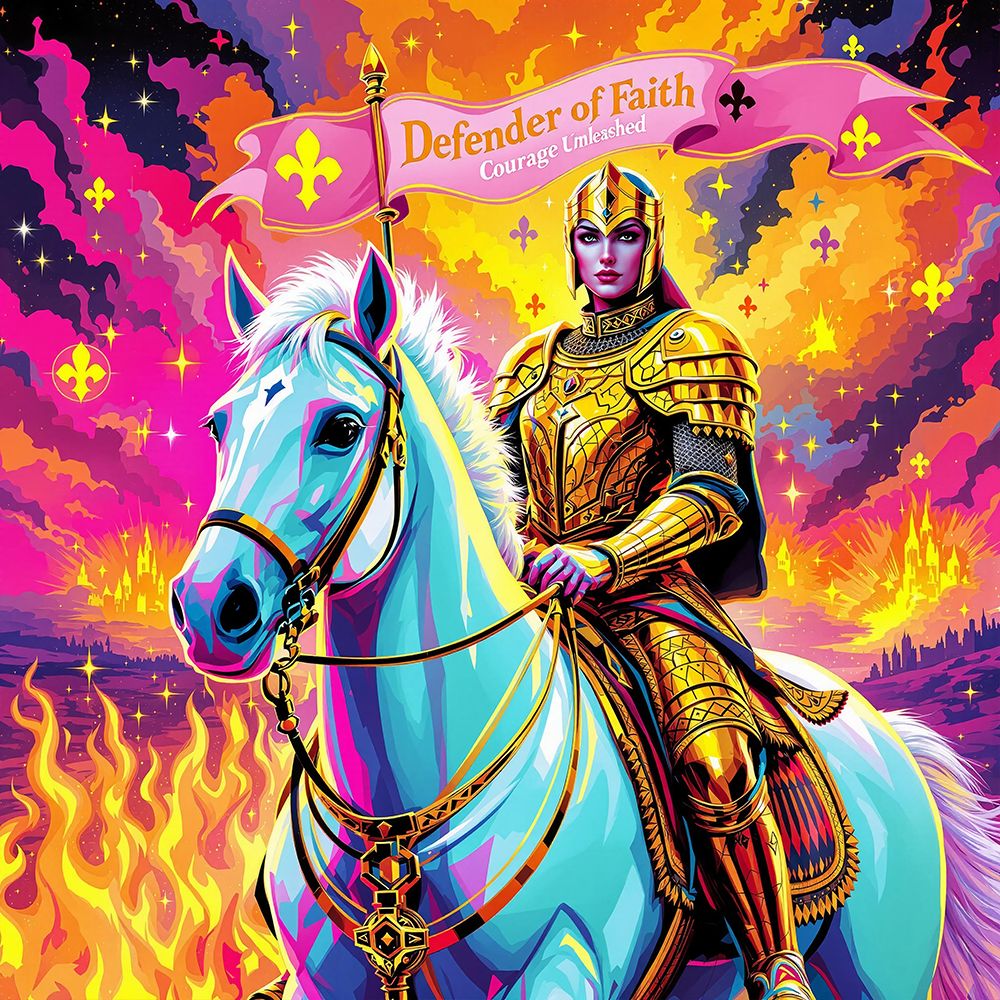 Joan of Arc Pop Art IX art print by Vanessa Knight for $57.95 CAD