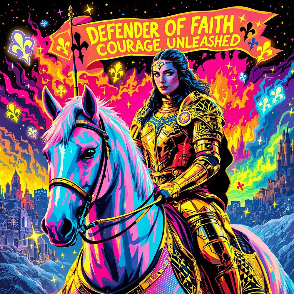 Joan of Arc Pop Art X art print by Vanessa Knight for $57.95 CAD