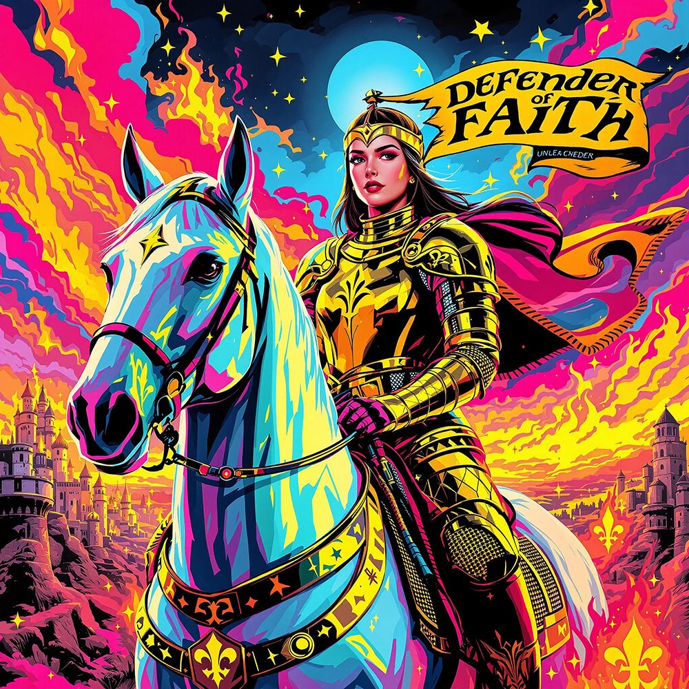 Joan of Arc Pop Art XI art print by Vanessa Knight for $57.95 CAD