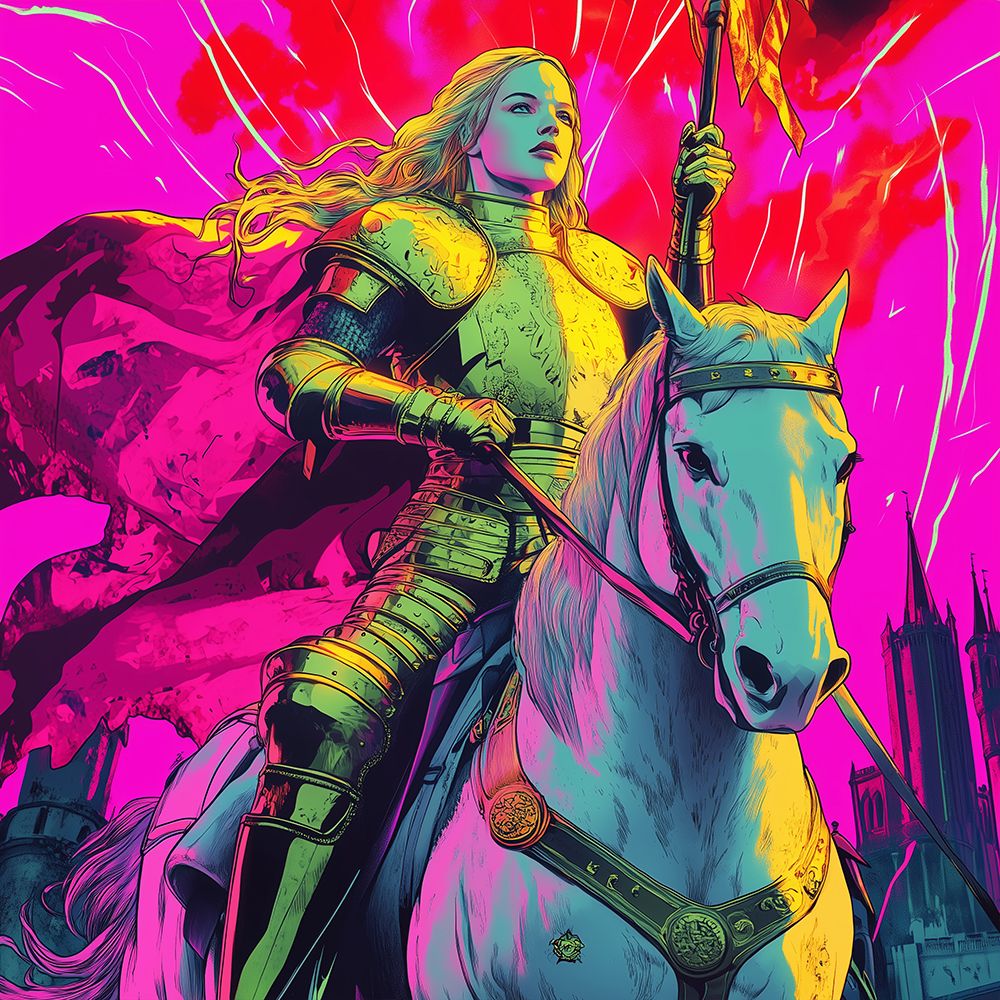 Joan of Arc Pop Art XIII art print by Vanessa Knight for $57.95 CAD