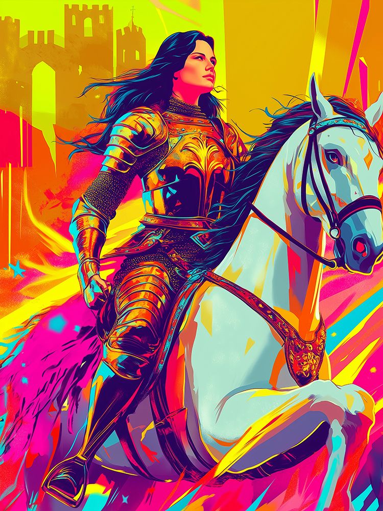 Joan of Arc Pop Art XIV art print by Vanessa Knight for $57.95 CAD