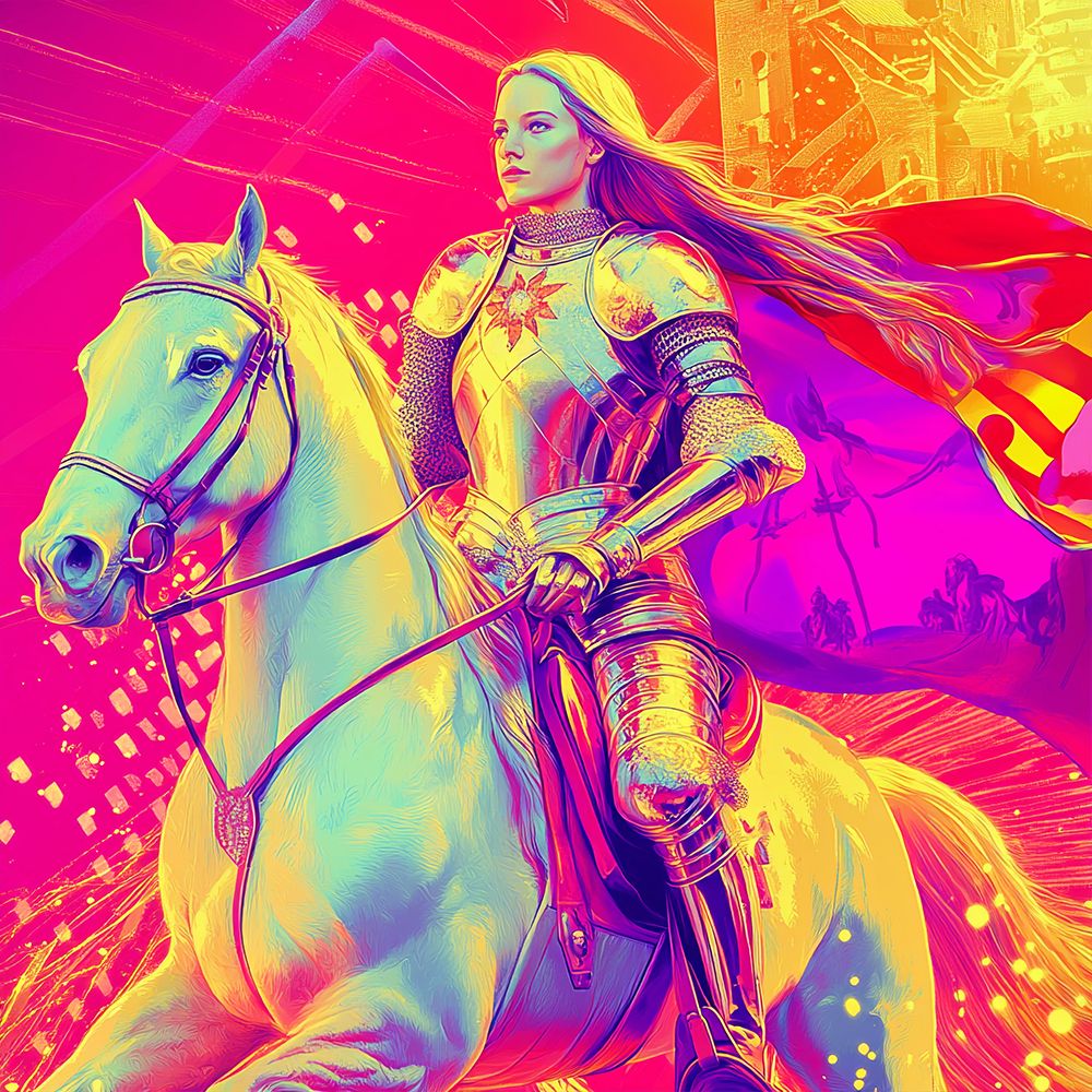 Joan of Arc Pop Art XVI art print by Vanessa Knight for $57.95 CAD