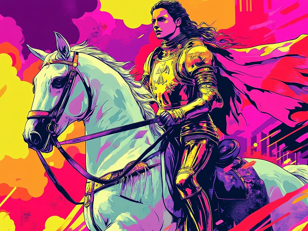 Joan of Arc Pop Art XVII art print by Vanessa Knight for $57.95 CAD