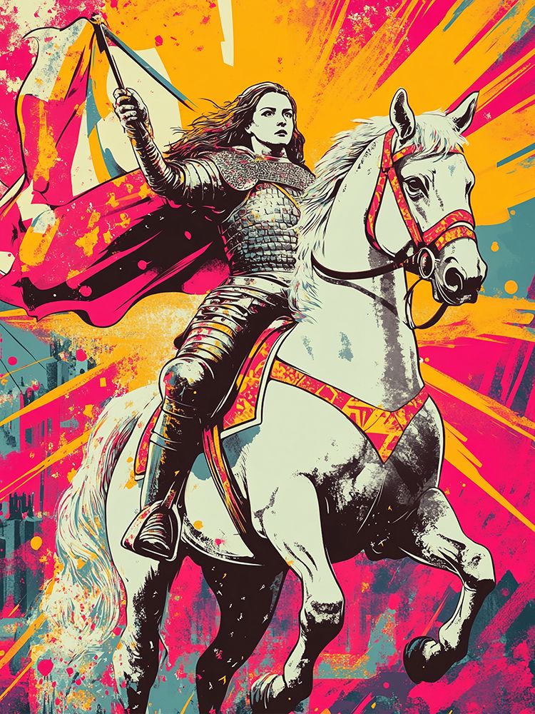 Joan of Arc Pop Art XVIII art print by Vanessa Knight for $57.95 CAD