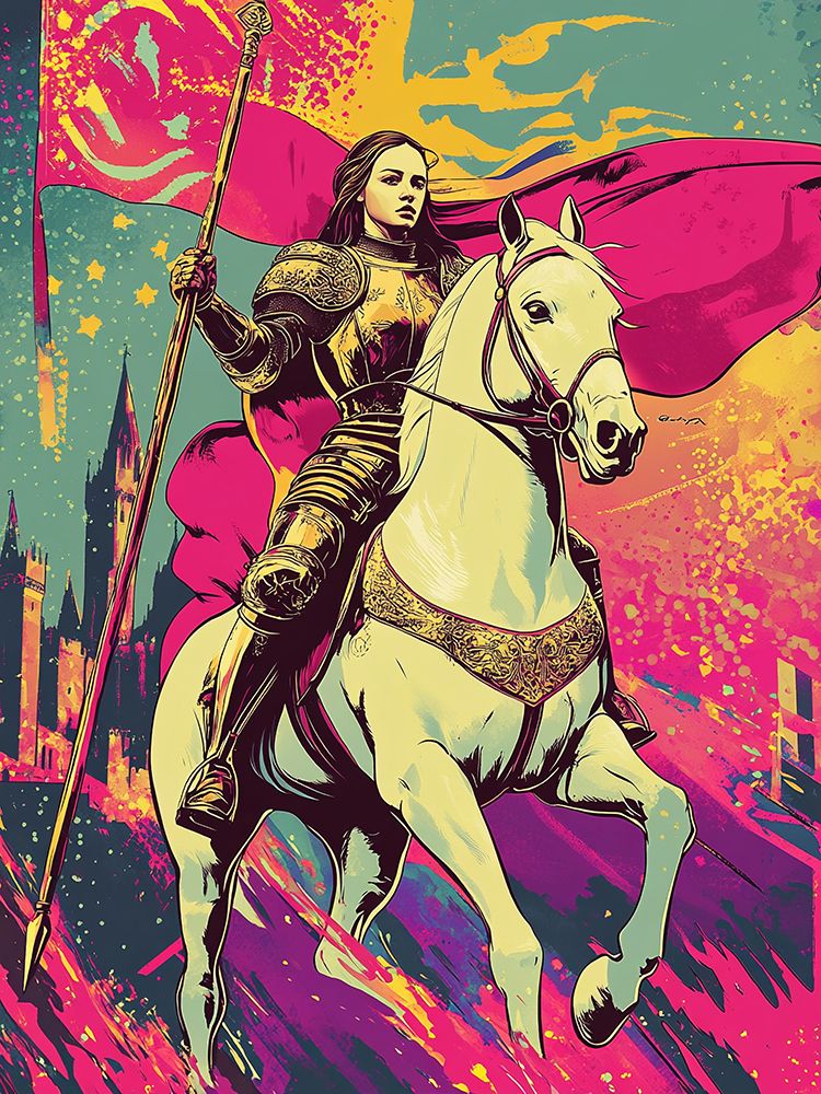 Joan of Arc Pop Art XIX art print by Vanessa Knight for $57.95 CAD