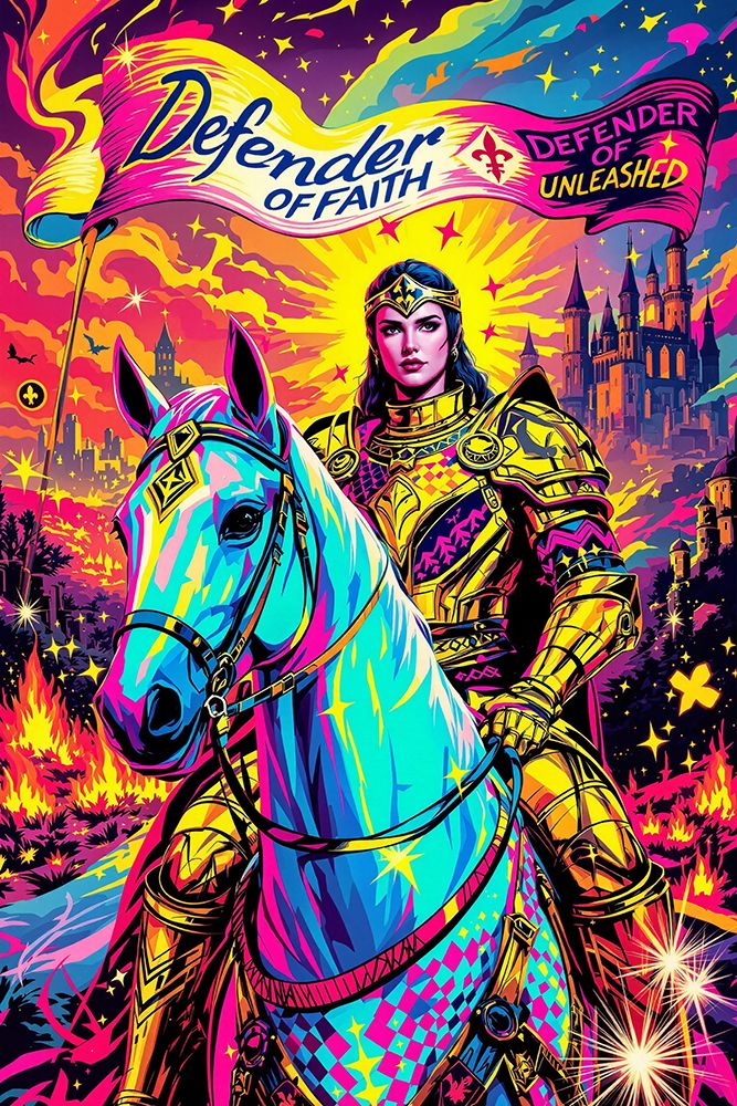 Joan of Arc Pop Art XX art print by Vanessa Knight for $57.95 CAD