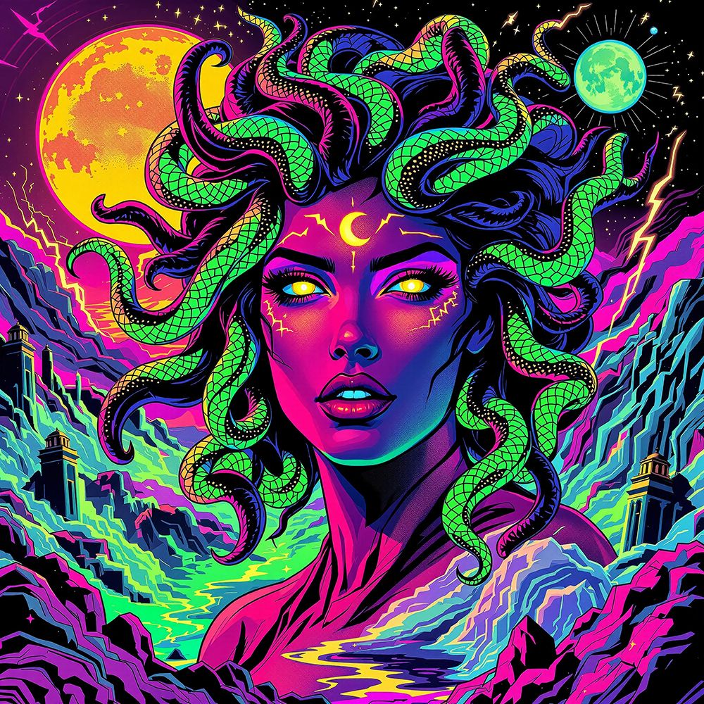 Medusa Pop Art I art print by Vanessa Knight for $57.95 CAD