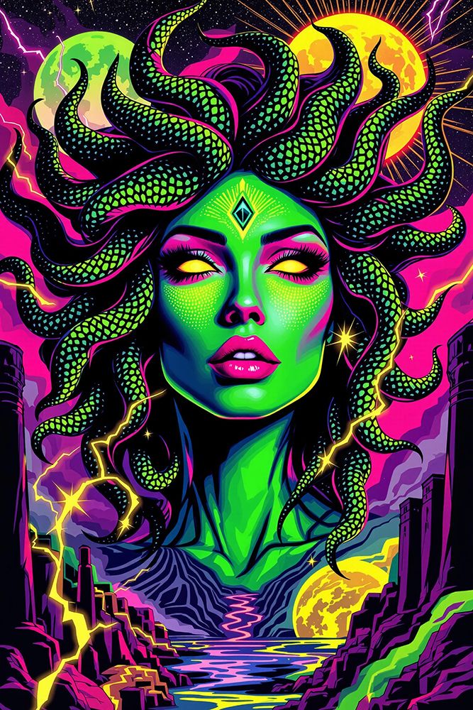 Medusa Pop Art III art print by Vanessa Knight for $57.95 CAD
