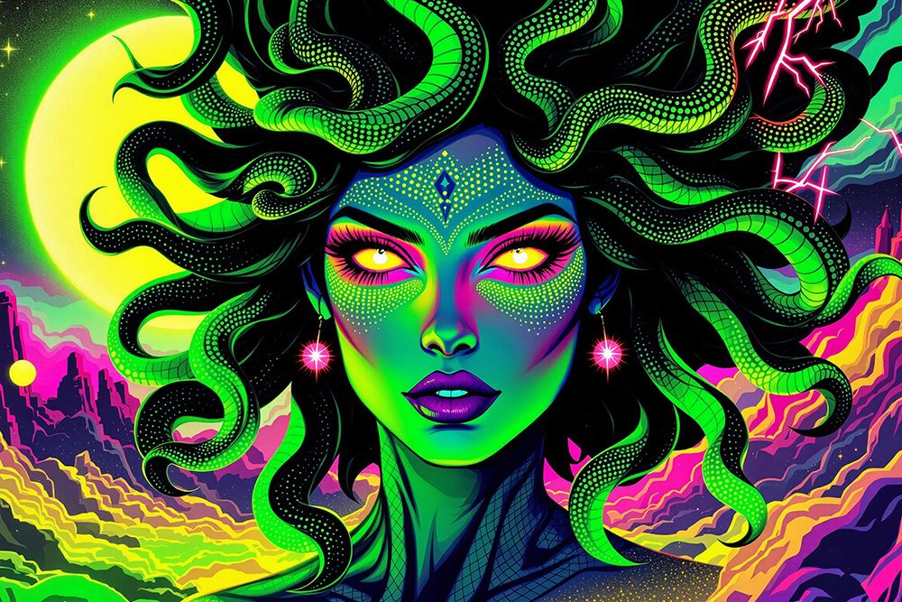 Medusa Pop Art IV art print by Vanessa Knight for $57.95 CAD