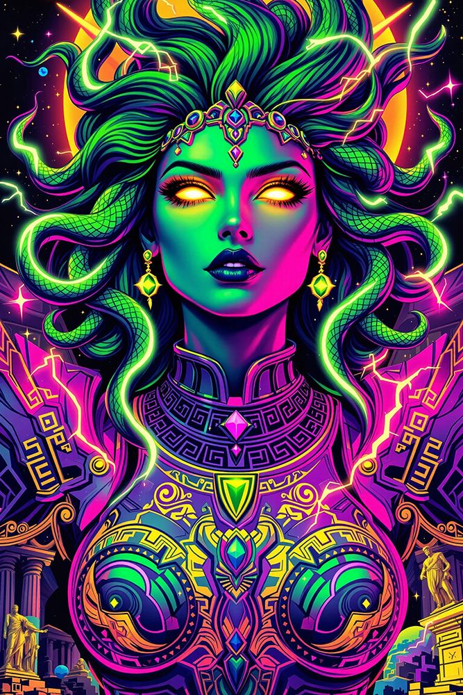 Medusa Pop Art VI art print by Vanessa Knight for $57.95 CAD