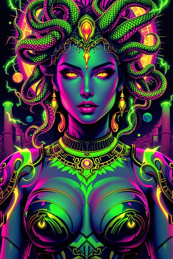Medusa Pop Art VII art print by Vanessa Knight for $57.95 CAD