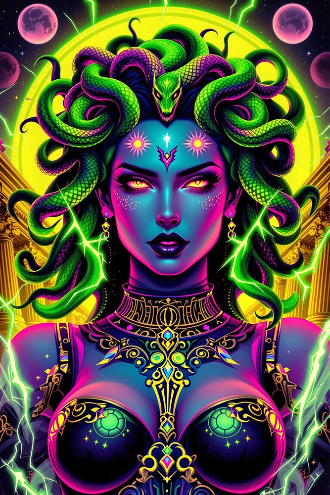 Medusa Pop Art IX art print by Vanessa Knight for $57.95 CAD
