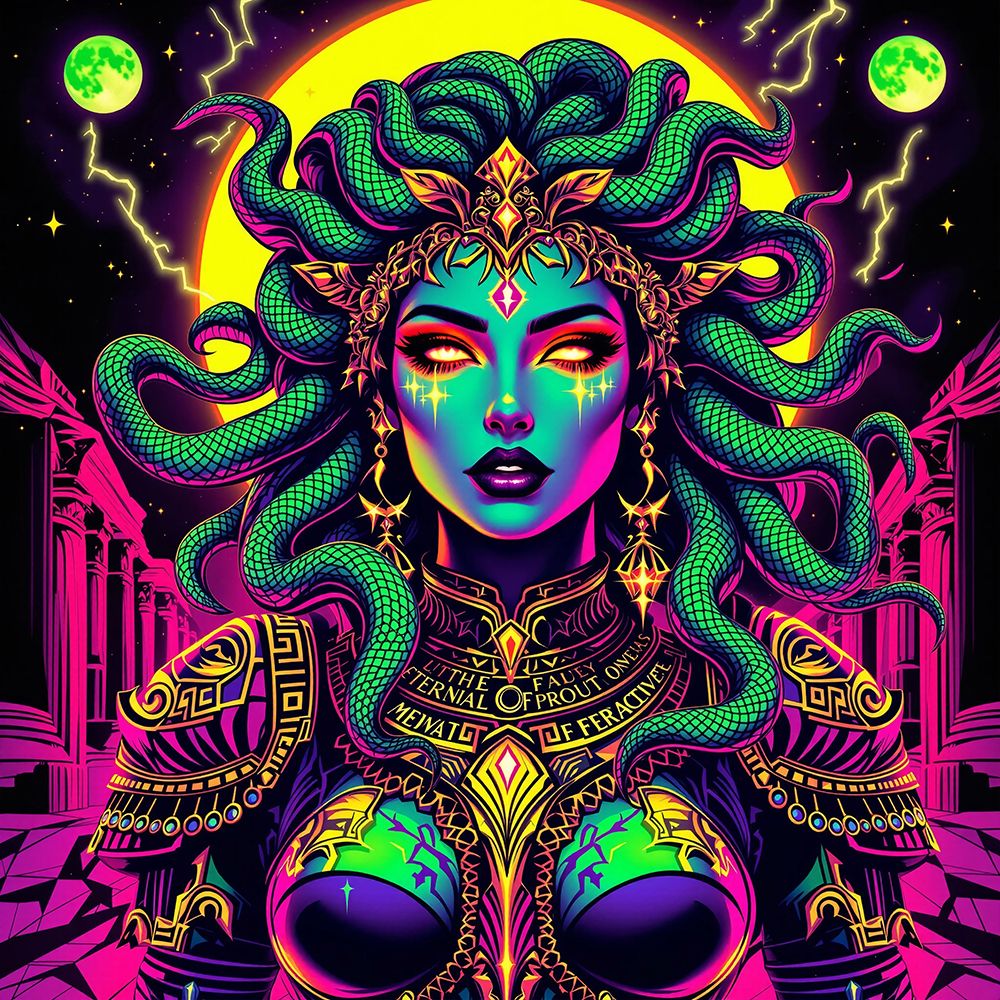 Medusa Pop Art X art print by Vanessa Knight for $57.95 CAD