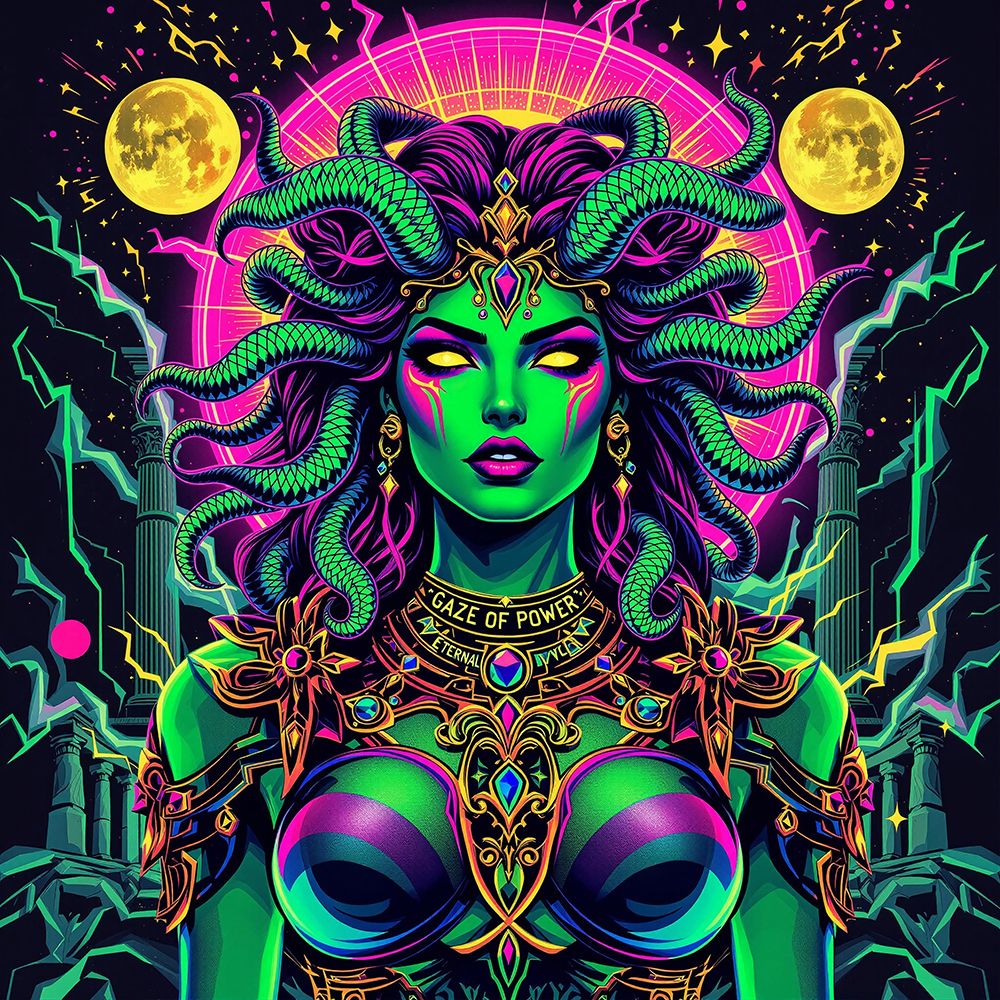 Medusa Pop Art XI art print by Vanessa Knight for $57.95 CAD