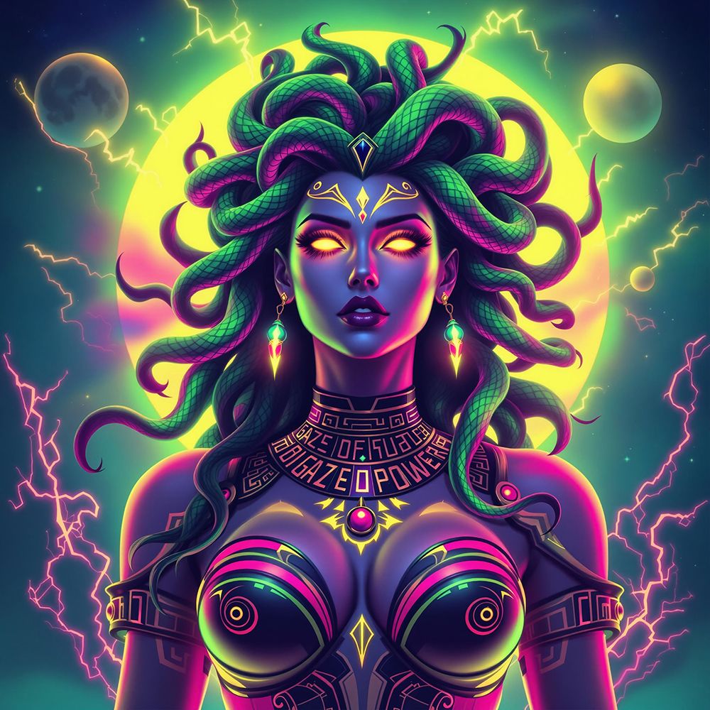 Medusa Pop Art XIII art print by Vanessa Knight for $57.95 CAD
