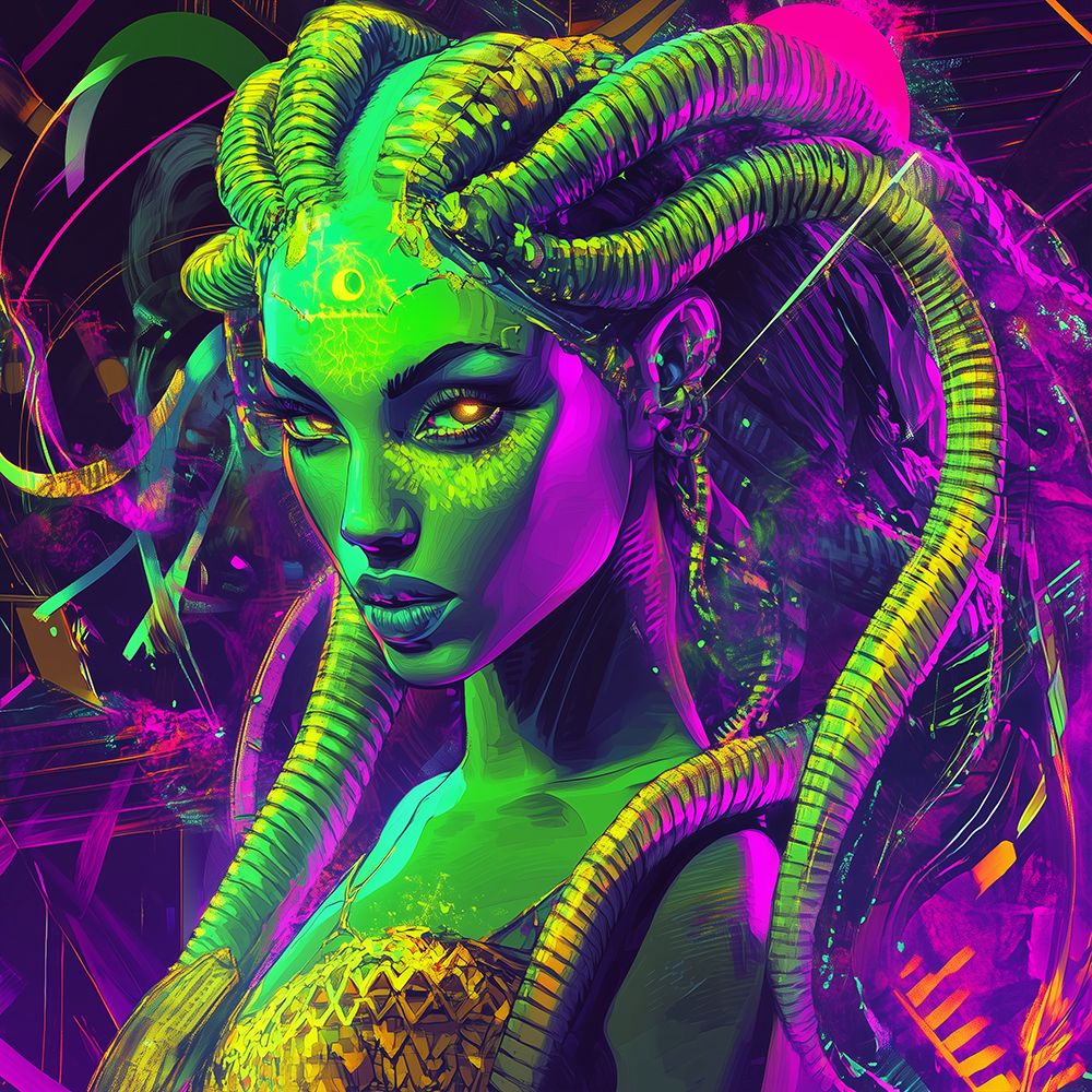 Medusa Pop Art XIV art print by Vanessa Knight for $57.95 CAD