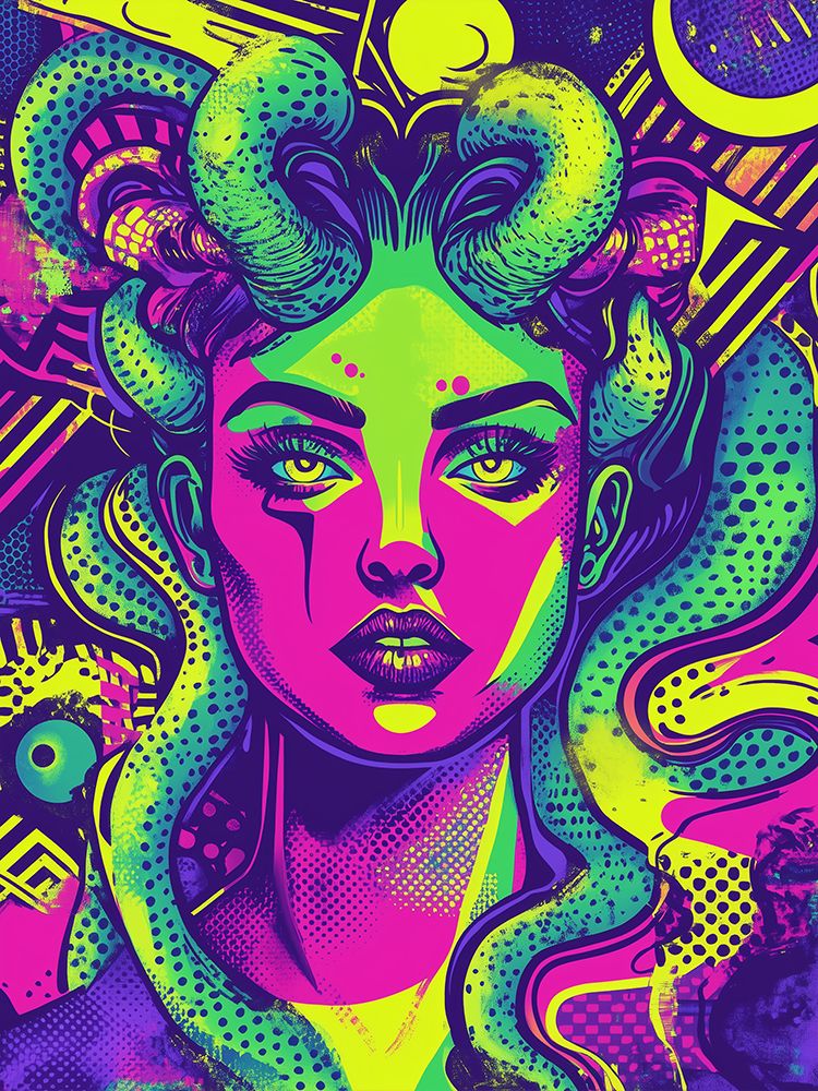 Medusa Pop Art XV art print by Vanessa Knight for $57.95 CAD