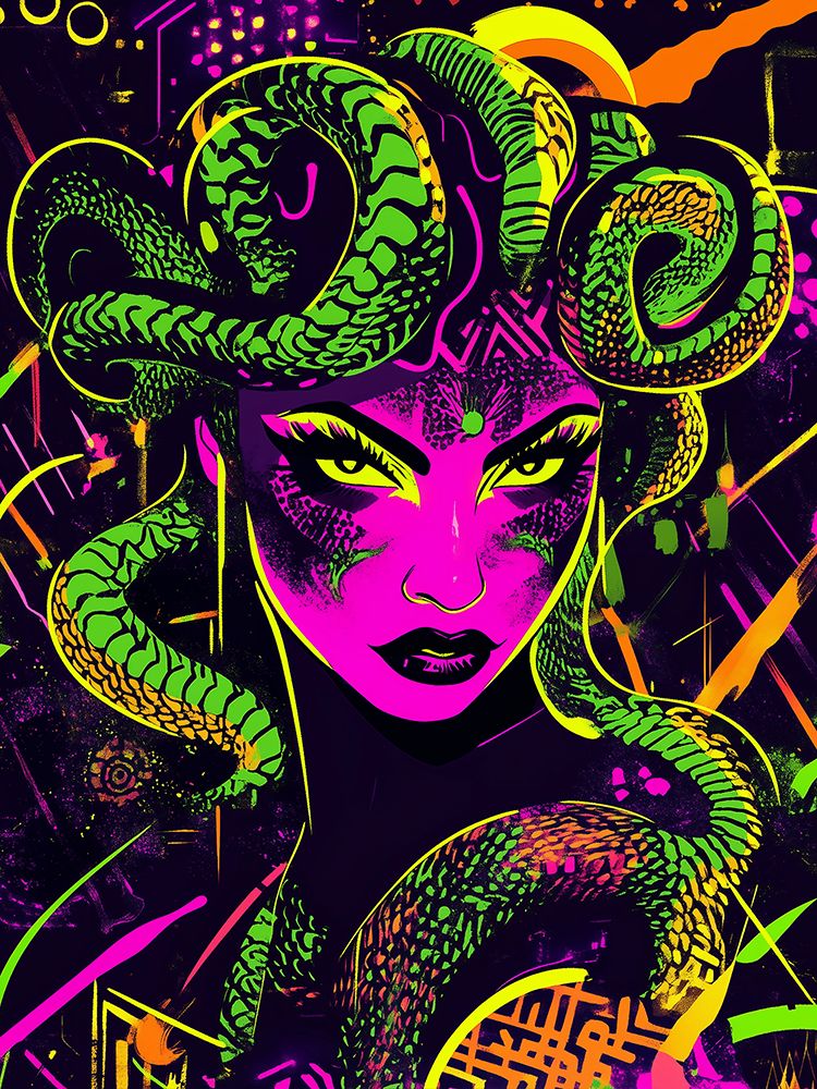 Medusa Pop Art XVI art print by Vanessa Knight for $57.95 CAD