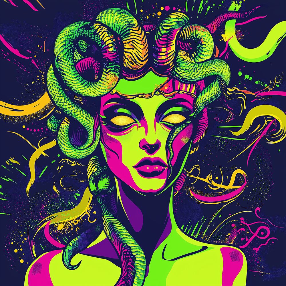 Medusa Pop Art XVII art print by Vanessa Knight for $57.95 CAD