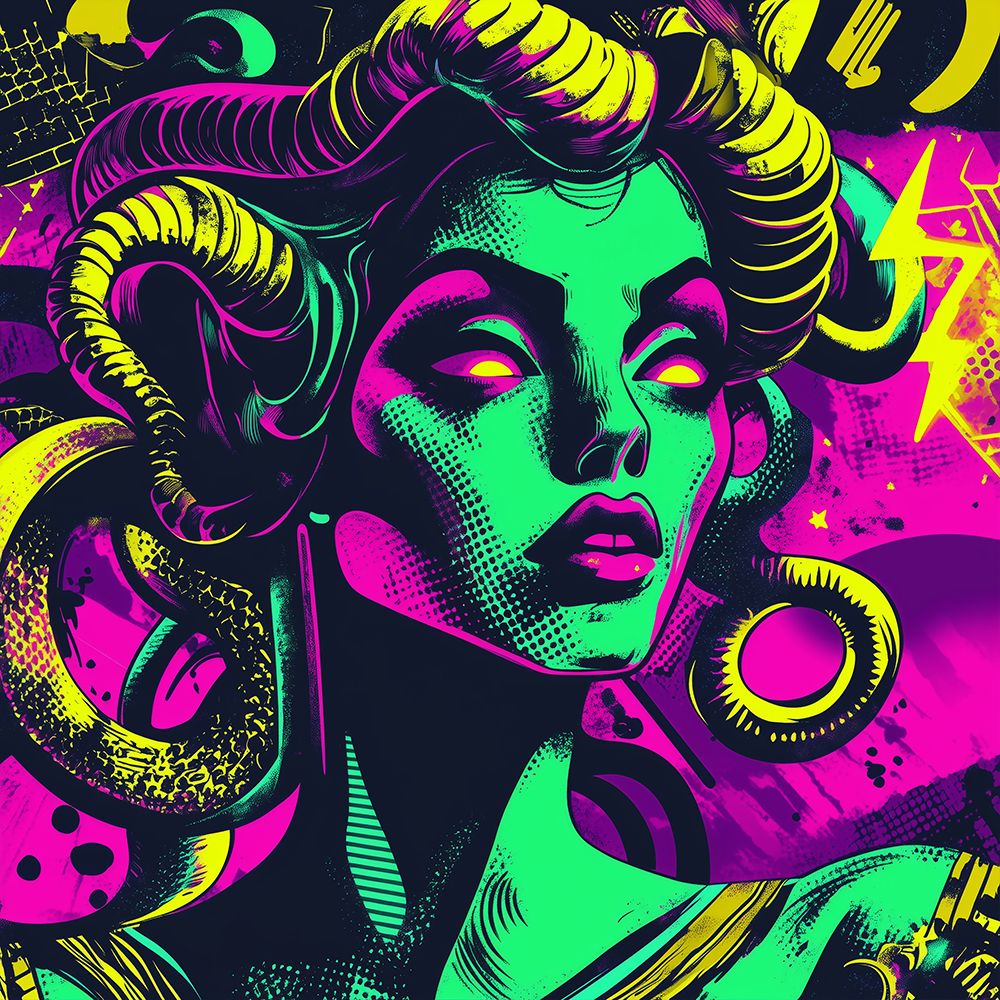 Medusa Pop Art XVIII art print by Vanessa Knight for $57.95 CAD